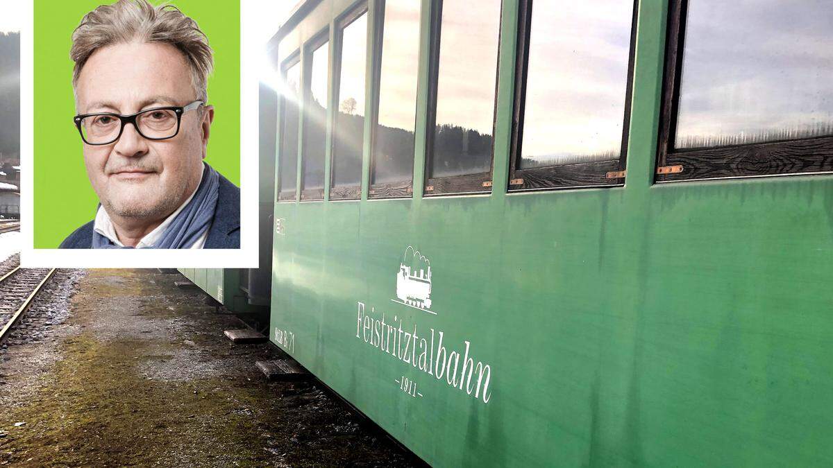 Patrik Ehnsperg aus Ludersdorf engagiert sich für den Erhalt der Feistritztalbahn