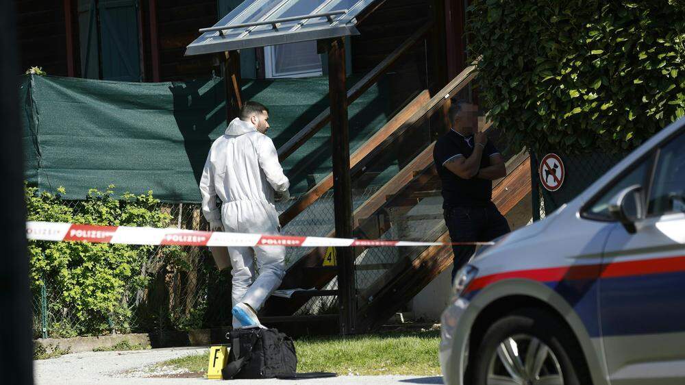 In einer Siedlung in Ekkehard-Hauer-Straße in Wetzelsdorf wurde eine 39-Jährige ermordet 