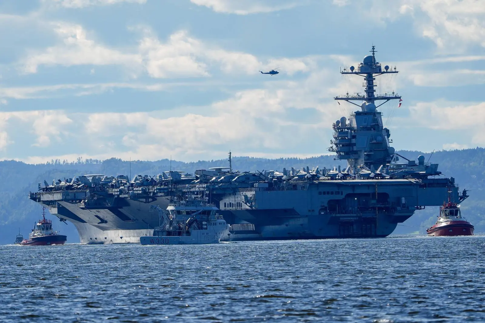 Flugzeugträger USS Gerald R. Ford | Flugzeugträger USS Gerald R. Ford vor Split (Symbolfoto)