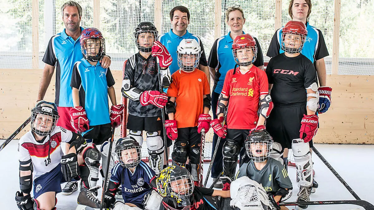Sommer-Eishockey-Training in Poggersdorf