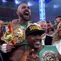 Tyson Fury jubelte über die Titelverteidigung - und trat als ungeschlagener Schwergewichtschampion ab 
