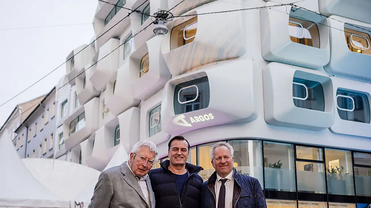 Hausherr Hohenberg, Planer Schumacher, Wegraz-Chef Johs.