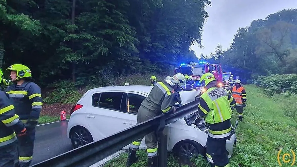 Der Pkw war nicht mehr fahrtauglich
