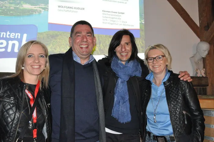 Alexandra Hackl, Unternehmer Harry Nessl, Sänger Siegfried und Heike Brugger.