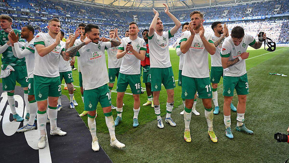 Marco Friedl und seine Werder-Kollegen dürfen langsam mit dem Aufstieg planen