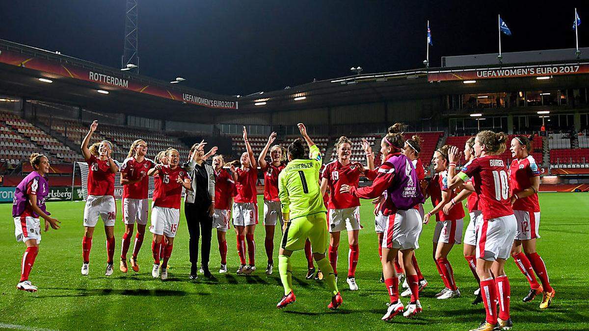 Das Frauen-Nationalteam in Jubelstimmung