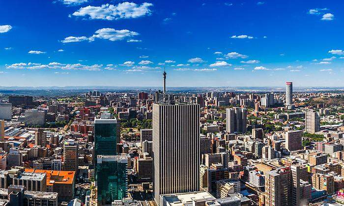 Die Skyline von Johannesburg