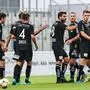 WIENER NEUSTADT,AUSTRIA,17.JUL.21 - SOCCER - UNIQA OEFB Cup, SC Wiener Neustadt vs SK Austria Klagenfurt. Image shows the rejoicing of Klagenfurt.
Photo: GEPA pictures/ Michael Meindl