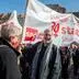 Der Grazer Historiker und Sozialdemokrat Helmut Konrad war immer auch bei Mai-Aufmärschen zu sehen, wie hier im Jahr 2019 