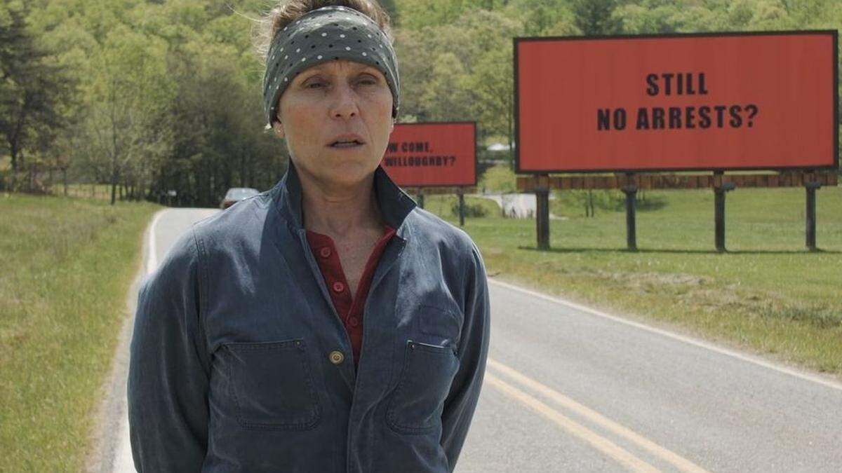 Frances McDormand im Siegerfilm &quot;Three Billboards Outside Ebbing, Missouri&quot;.