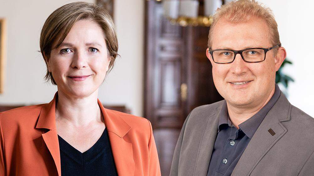 Verkehrsstadträtin Judith Schwentner (Grüne) und Straßenamtschef Thomas Fischer