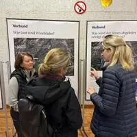 Vor Ort wurde die Bevölkerung von Verbund-Mitarbeiterinnen und Mitarbeitern informiert