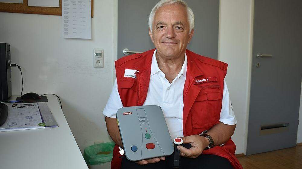 Franz Windisch rettet auch Leben als Rufhilfe-Beauftragter des Roten Kreuzes