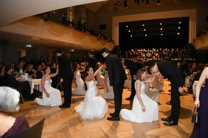 Als besonderes Merkmal des Balles schwangen die Besucher zu den Walzerklängen des bekannten Joseph-Haydn-Orchesters das Tanzbein. Eröffnet wurde Ball mit einer Polonaise der Schülerinnen und Schüler des Brucker Gymnasiums.