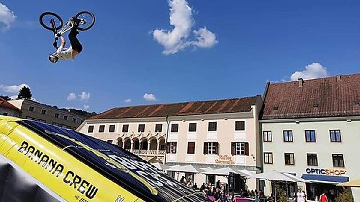 Seit Freitagnachmittag sind die BMX-Fahrer im Einsatz