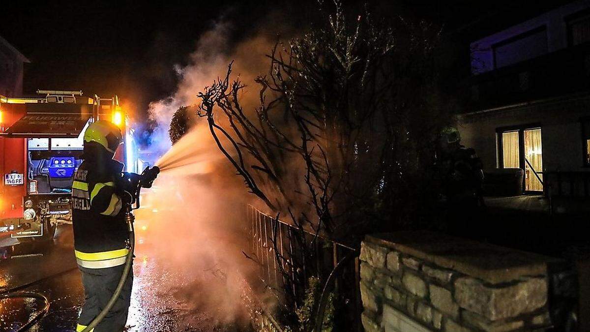 Am Samstag ging die vierte Hecke in Knittelfeld in Flammen auf