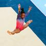 Simone Biles holte im Bodenfinale Silber