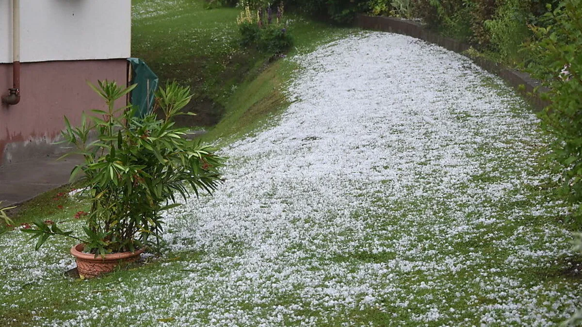 Im Raum Neumarkt hagelte es