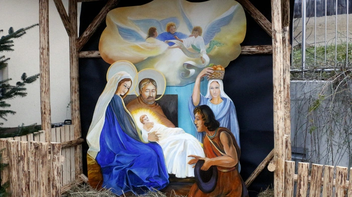 Gestaltet wurde die Nestelbacher Weihnachtskrippe...