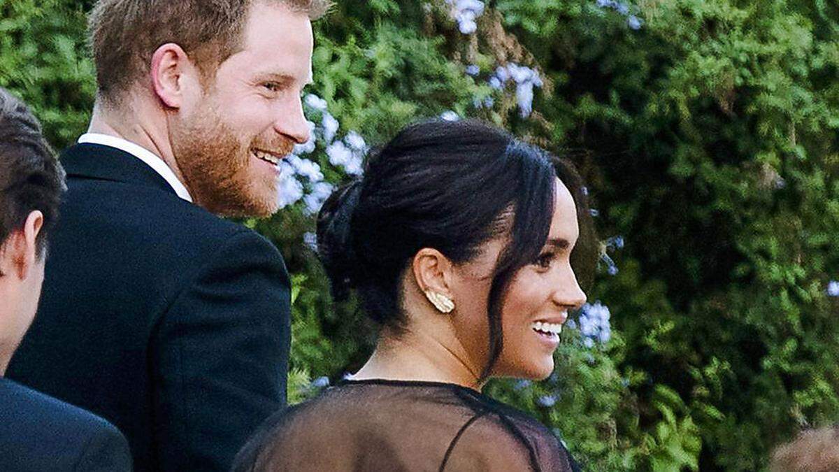 Harry und Meghan auf der Hochzeit in Rom