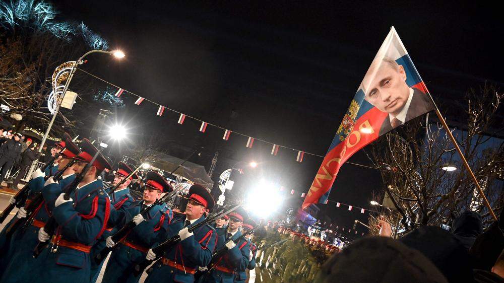 Nationalistische Muskelspiele: Anfang Jänner hielten Polizeieinheiten in der Republika Srpska eine Parade ab. 
