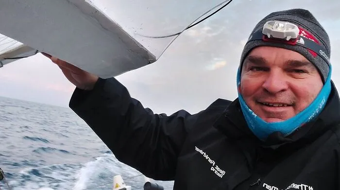 Beat Fankhauser auf Hoher See - ein gewohntes Bild.