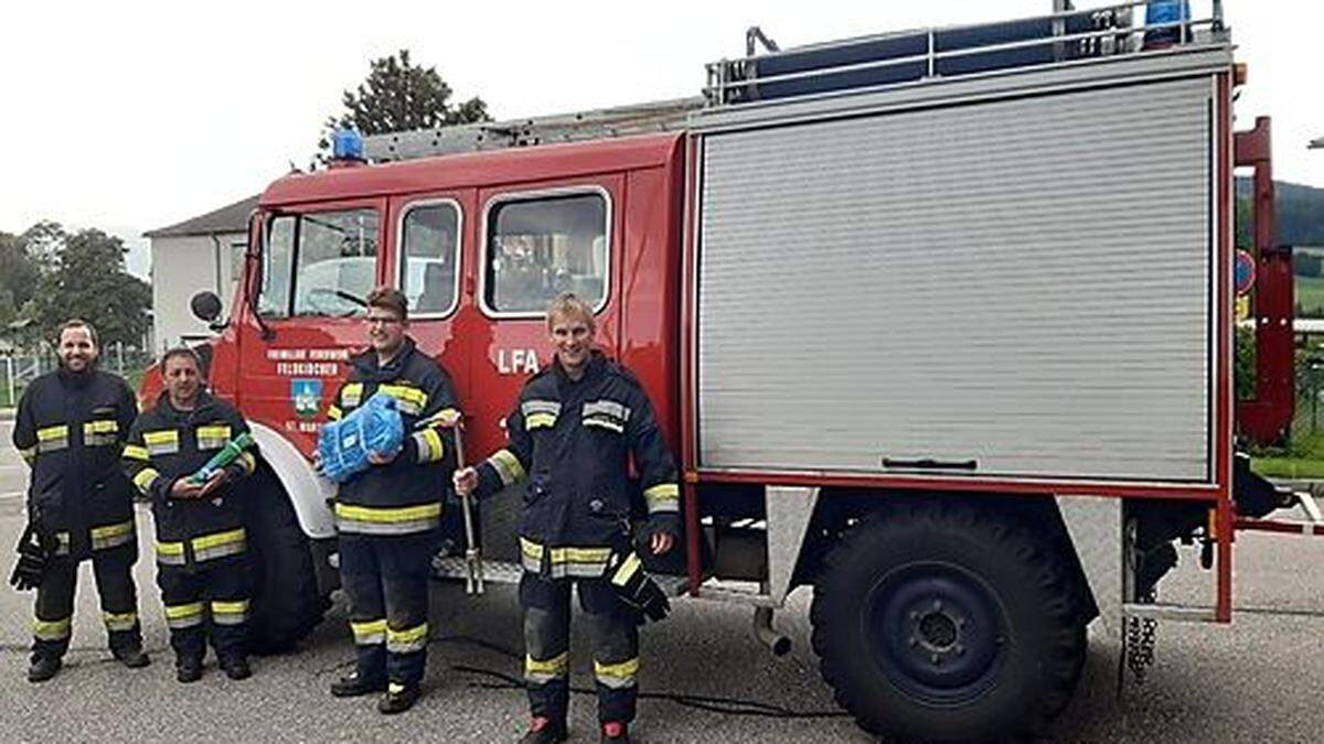 Die FF St. Martin konnte mit der Zuwendung Ausrüstung ankaufen