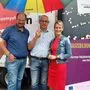 Alexander Pukelsheim, Ronald Suppik und Tanja Leitner klären über Analphabetismus auf
