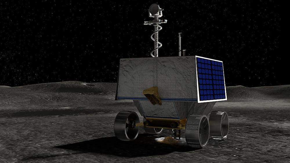 Der Rover in einer computergenerierten Darstellung