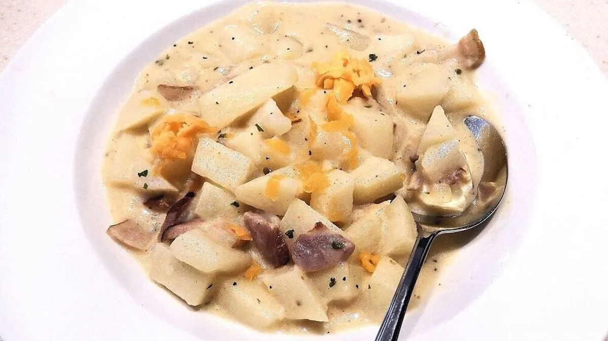 Kartoffelsuppe aus der Tschechischen Republik