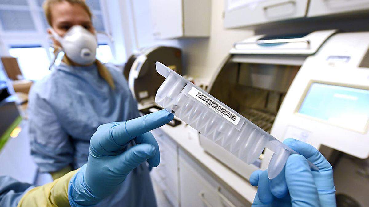 Coronavirus-Testung in einem Wiener Labor