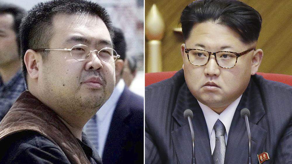 Kim Jong-nam (links), Halbbruder von Kim Jong-un, war angeblich CIA-Agent 