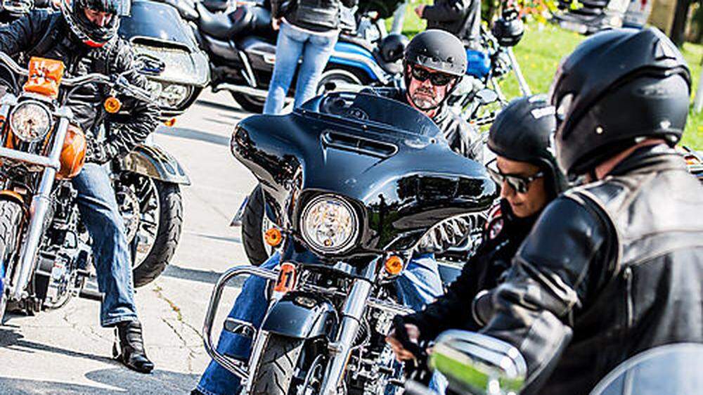 Zahlreiche Harley-Fahrer sind bereits in Kärnten