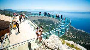 <em>Nichts für Menschen mit Höhenangst: Skywalk Biokovo</em> bei Makarska in Dalmatien
