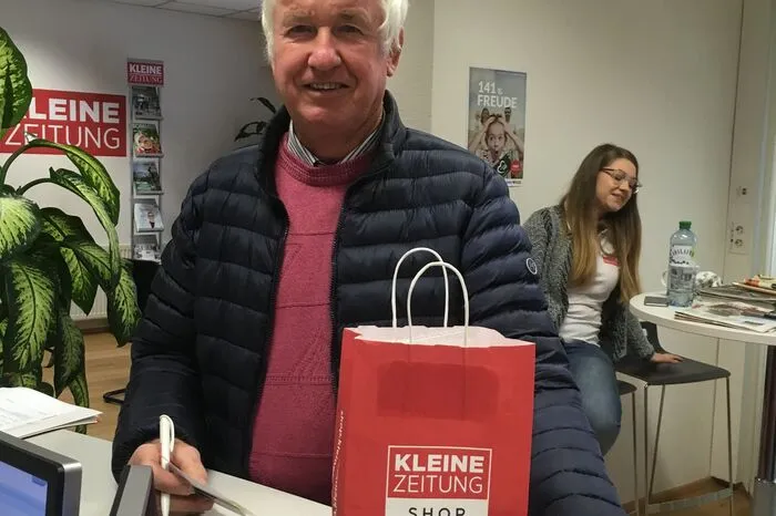 Franz Wiedenhofer hat auch eine Osterjause bekommen.