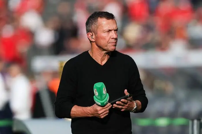 Fussball, DFB Pokal Saison 2023/24 Finale 1.FC Kaiserslautern - Bayer 04 Leverkusen 25.05.2024, Olympiastadion Berlin Lothar Matthäus Experte SKY Berlin Olympiastadion Berlin Berlin Deutschland *** Sport, Football, DFB Pokal Season 2023 24 Final 1 FC Kaiserslautern Bayer 04 Leverkusen 25 05 2024, Olympiastadion Berlin Lothar Matthäus Expert SKY Berlin Olympiastadion Berlin Berlin Germany