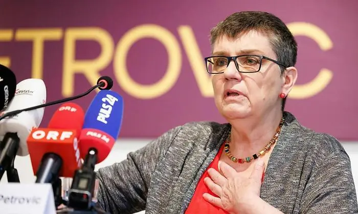 Madeleine Petrovic anlässlich einer Pressekonferenz zum Thema 