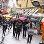 Regen trübt den Einkaufsbummel in Klagenfurt