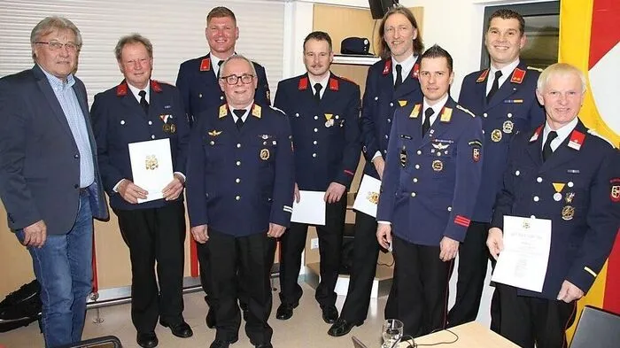 Verdienstvolle Kameraden wurden in Rinkenberg geehrt