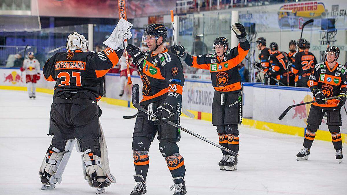 Die Graz99ers jubelten nach Overtime.