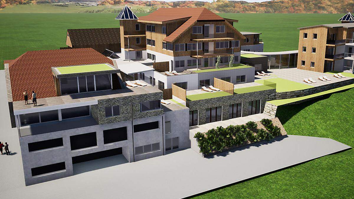 So wird Ginas Kinderhotel nach dem Umbau im Sommer 2020 aussehen. 33 Appartements entstehen und sollen an Einheimische vermietet werden