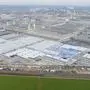 14 Hektar Ausdehnung hat die neue Halle beim Mecedes-Benz-Werk von Daimler in Sindelfingen
