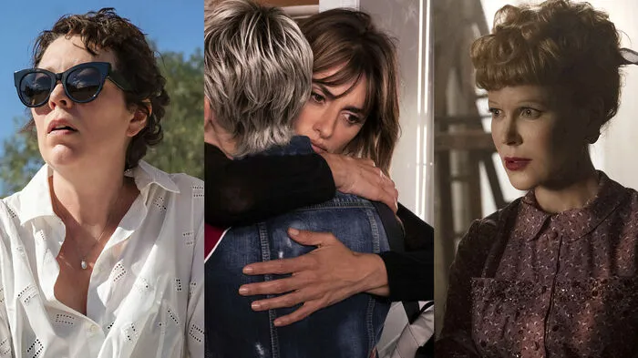 Nominiert als beste Hauptdarstellerin 2022 sind: Jessica Chastain, Olivia Colman, Penelope Cruz, Nicole Kidman und Kristen Stewart (von links)