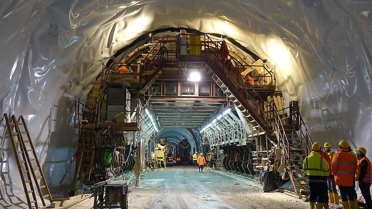 Baustelle Gleinalmtunnel