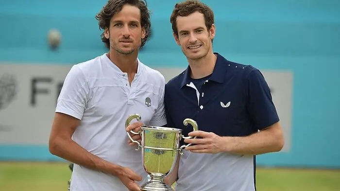 Andy Murray (rechts) mit Feliciano Lopez
