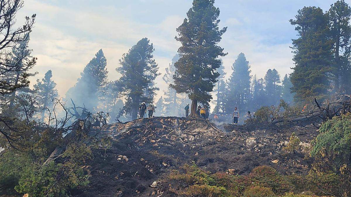 Grafenbergalm-Brand sollte sich beruhigen