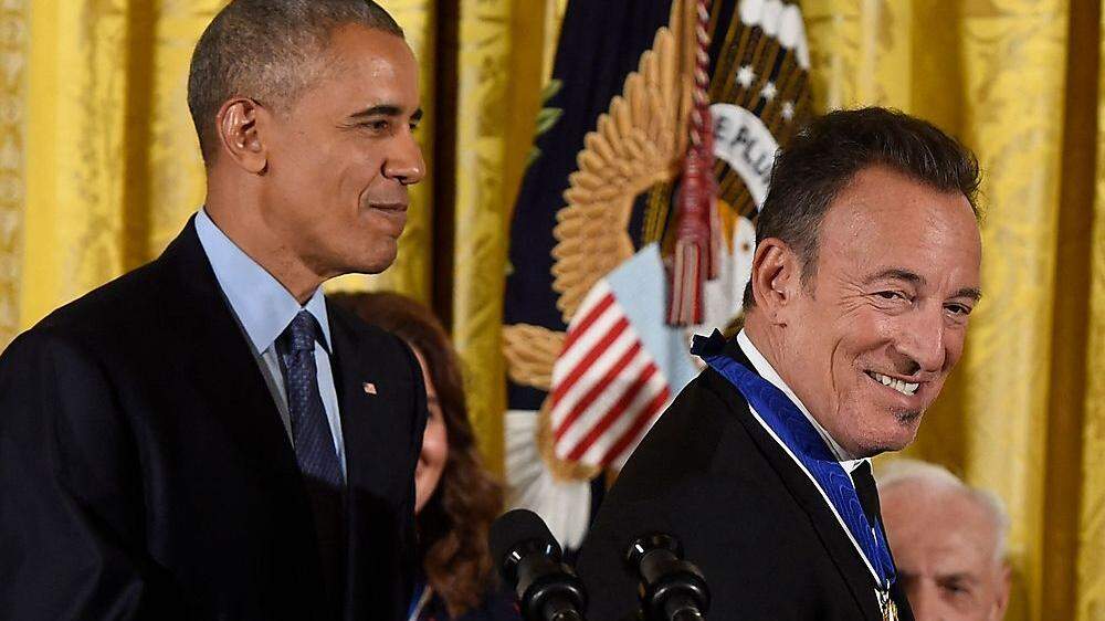 Zwei, die gut miteinander können: Barack Obama und Bruce Springsteen