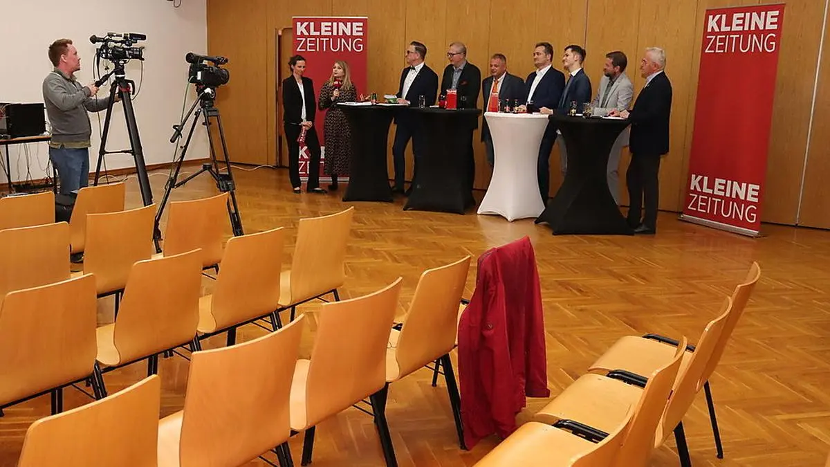 Die Diskussion der Kleinen Zeitung musste wegen des Erlasses zum Corona-Virus ohne Live-Publikum stattfinden