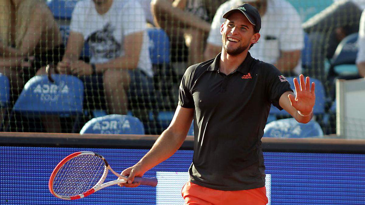 Dominic Thiem kann wieder lachen