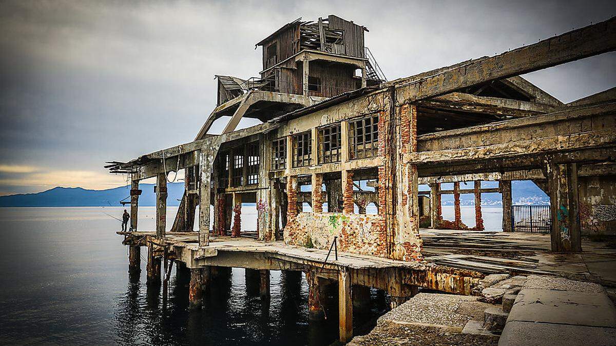 Ruine der Torpedoabschussrampe in Rijeka